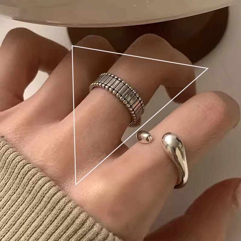 Women's 925 Sterling Silver Hollow Out Flower Ring