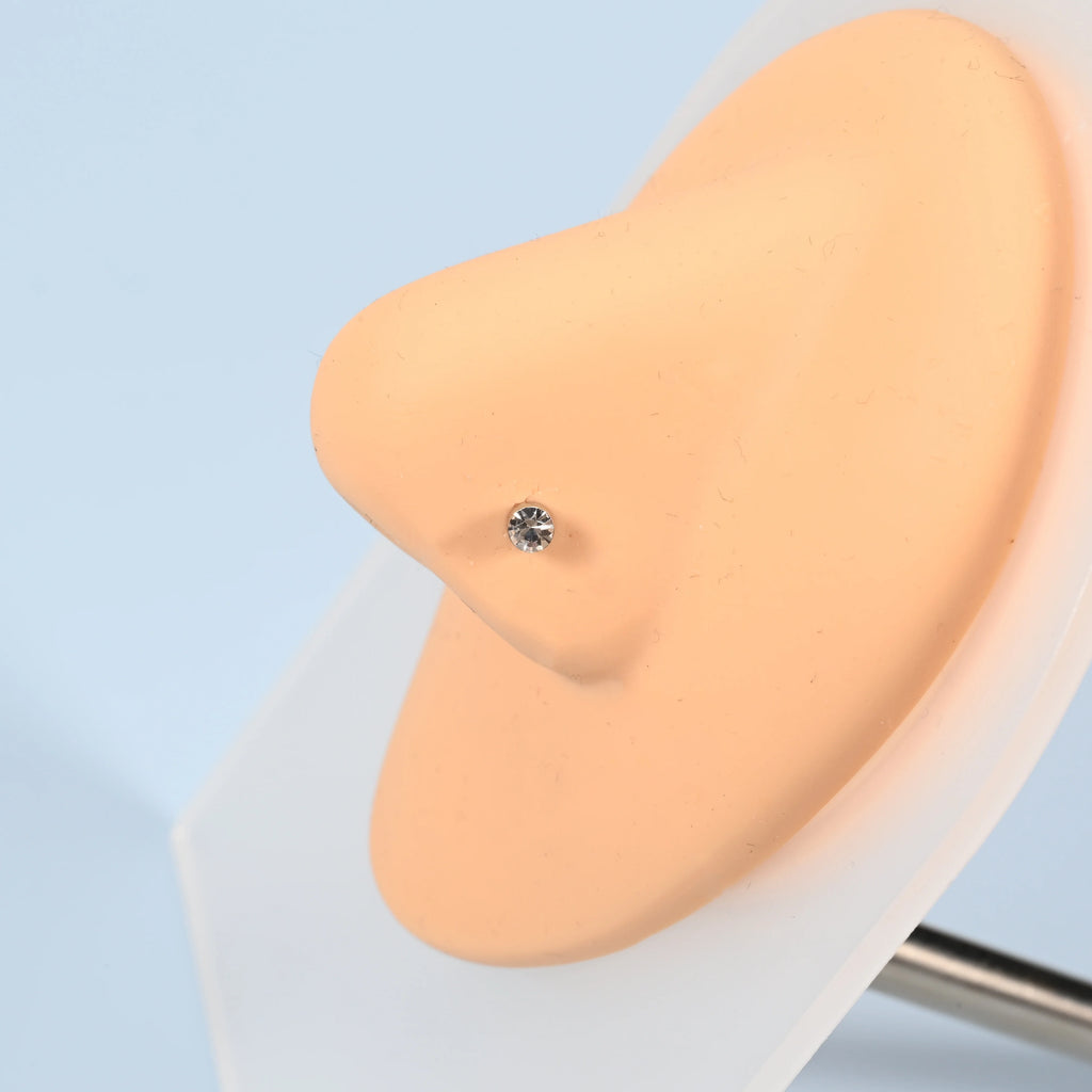 Women's Stainless Steel Magnetic Faux Nose Stud Set