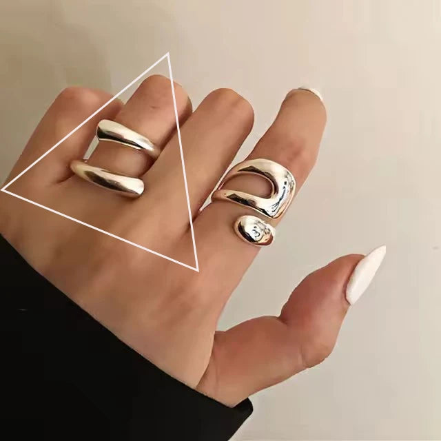 Women's 925 Sterling Silver Hollow Out Flower Ring