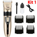 Electric Rechargeable Pet Clipper Grooming Kit Set