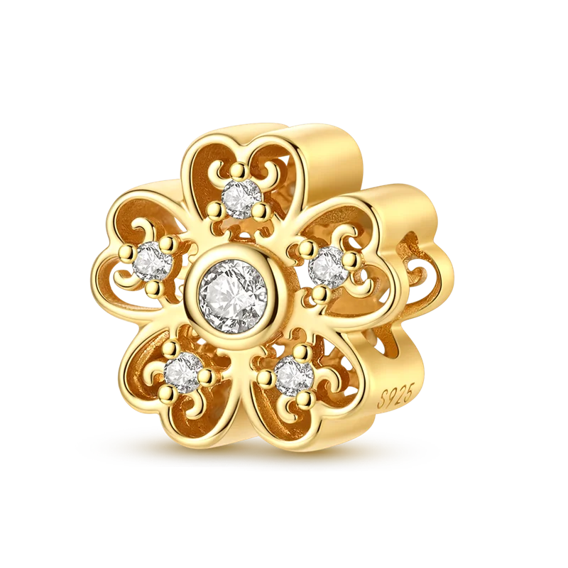 Women's 925 Sterling Silver Cubic Zircon Charms Beads