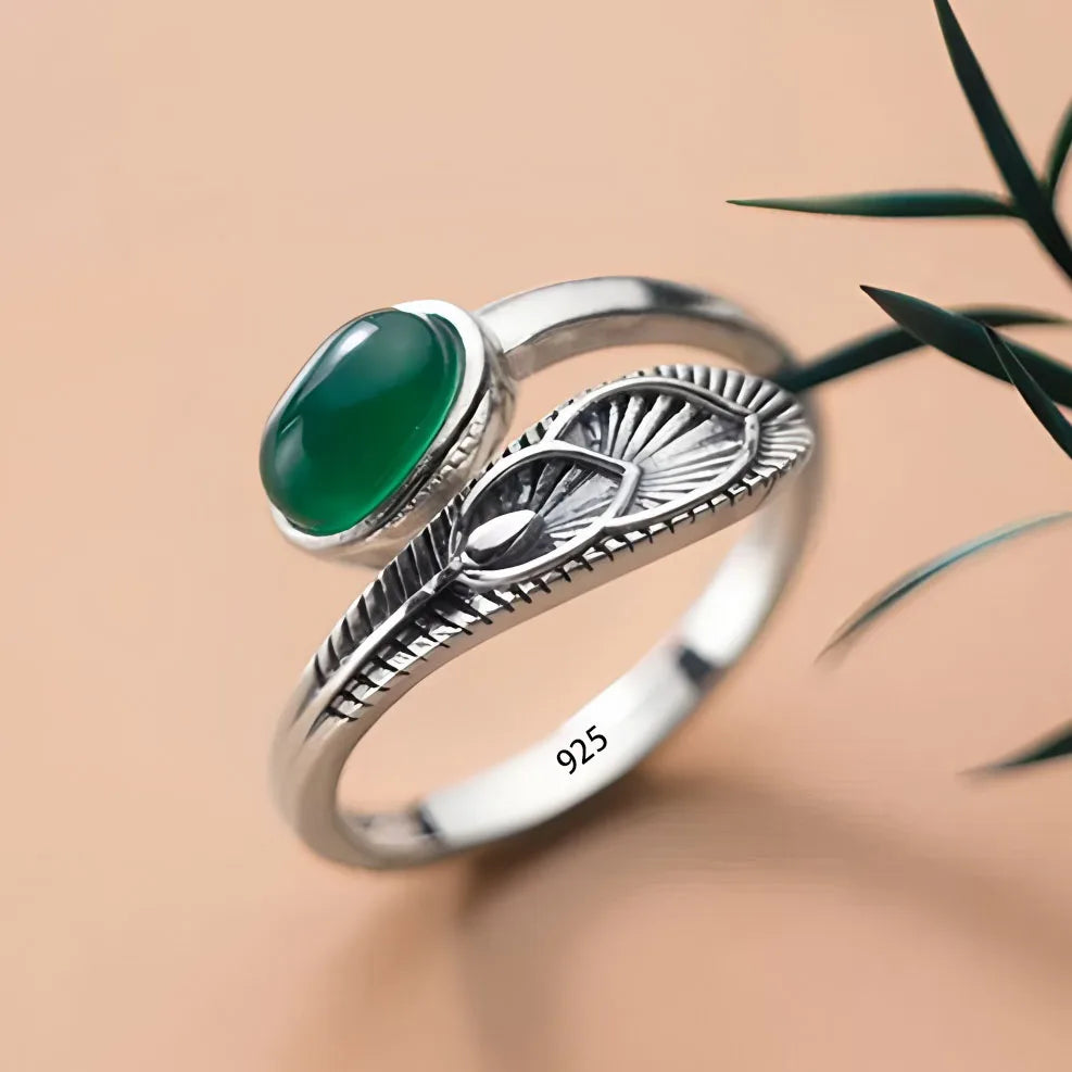 Women's 925 Sterling Silver Hollow Out Flower Ring