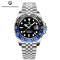 Men's Stainless Steel GMT Automatic Mechanical Wristwatch