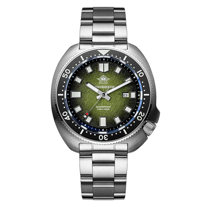 Men's Stainless Steel Luminous Quartz Diver Watch