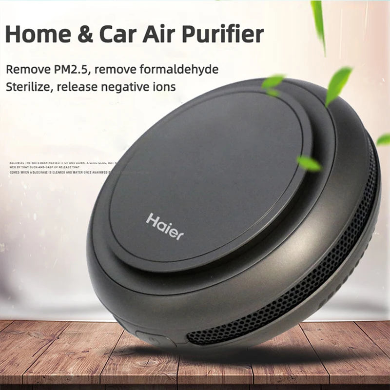 USB Negative Ion Car Air Purifier Oxygen Cleaner