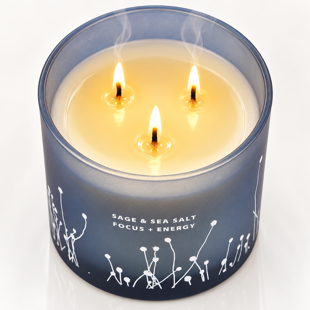 Handmade Sage Sea Salt Candle