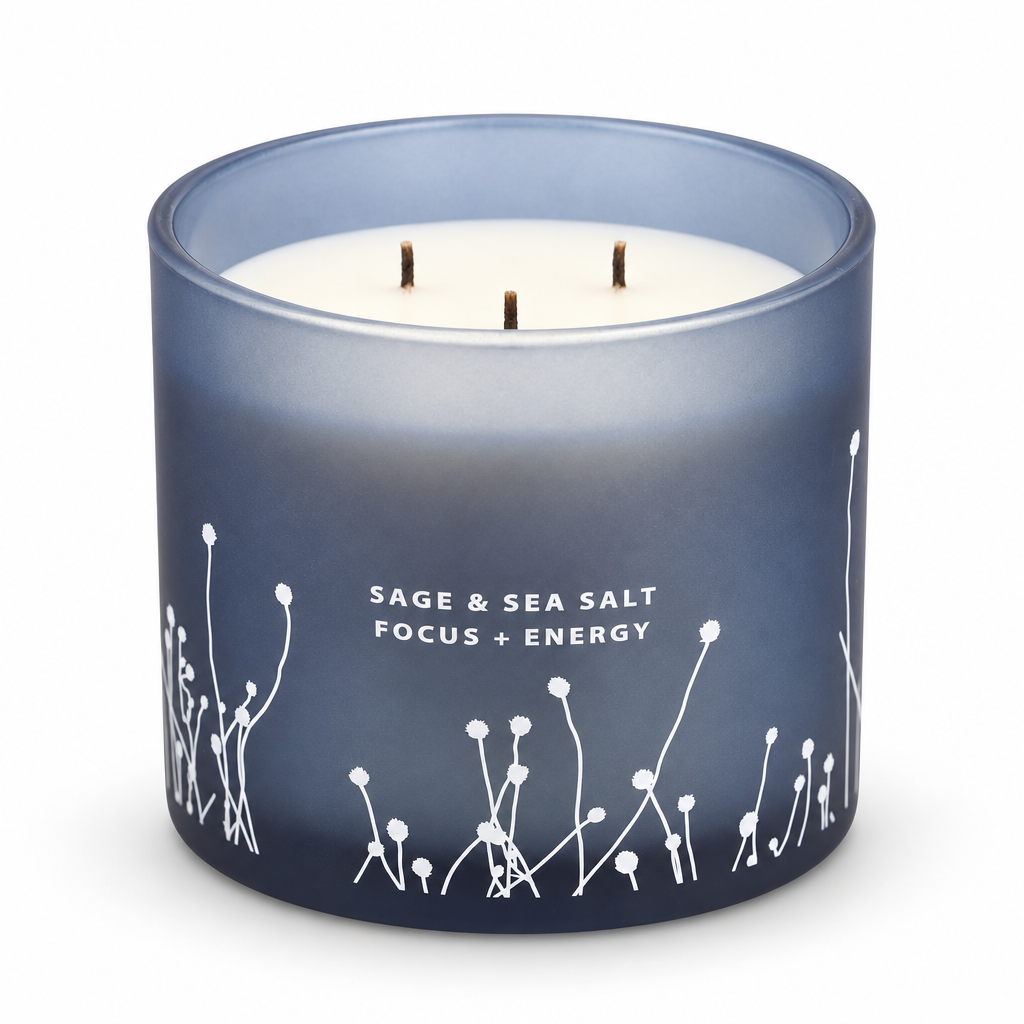 Handmade Sage Sea Salt Candle