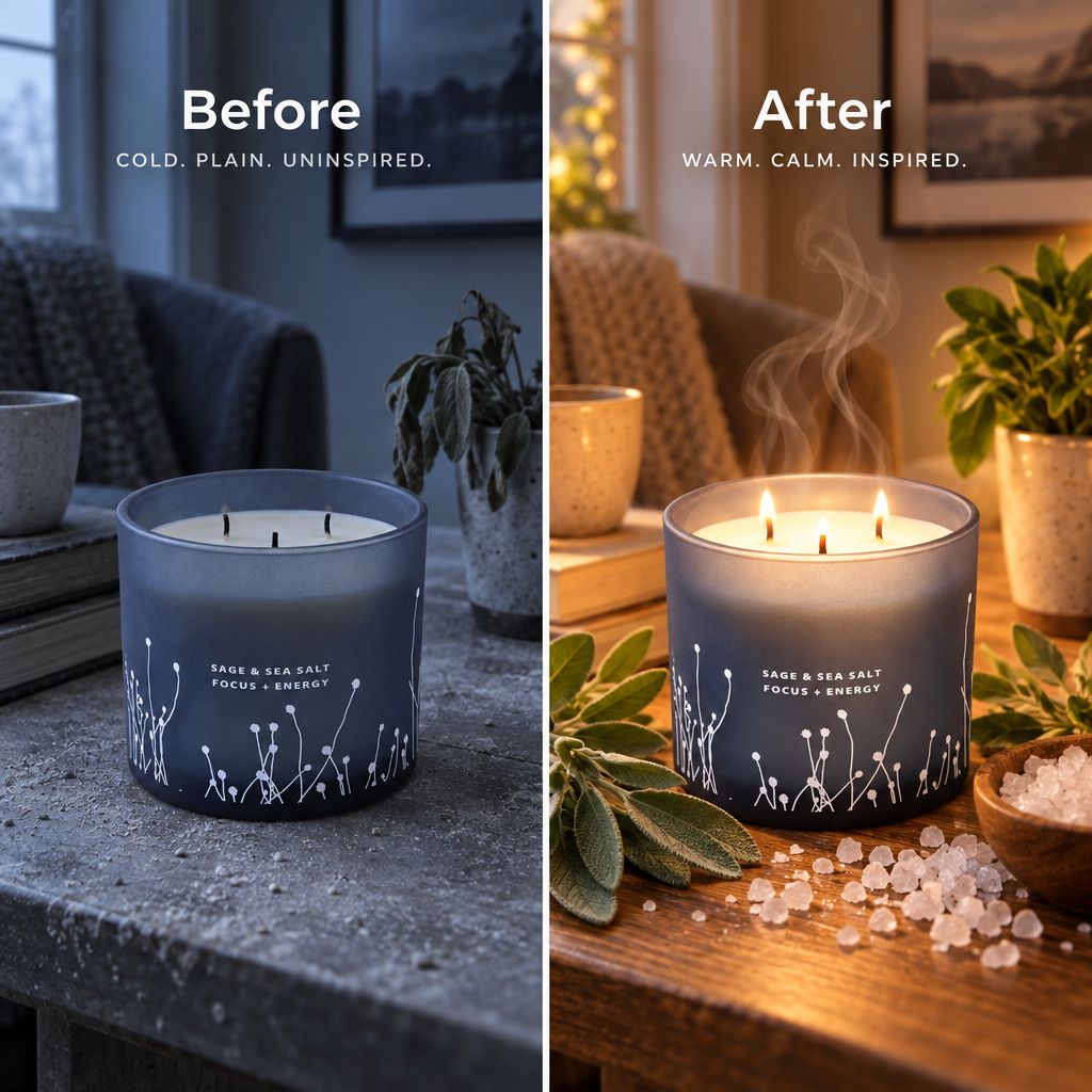 Handmade Sage Sea Salt Candle