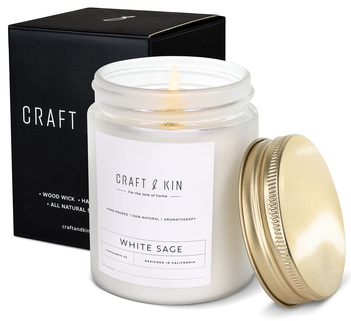 Handmade Premium White Sage Candles