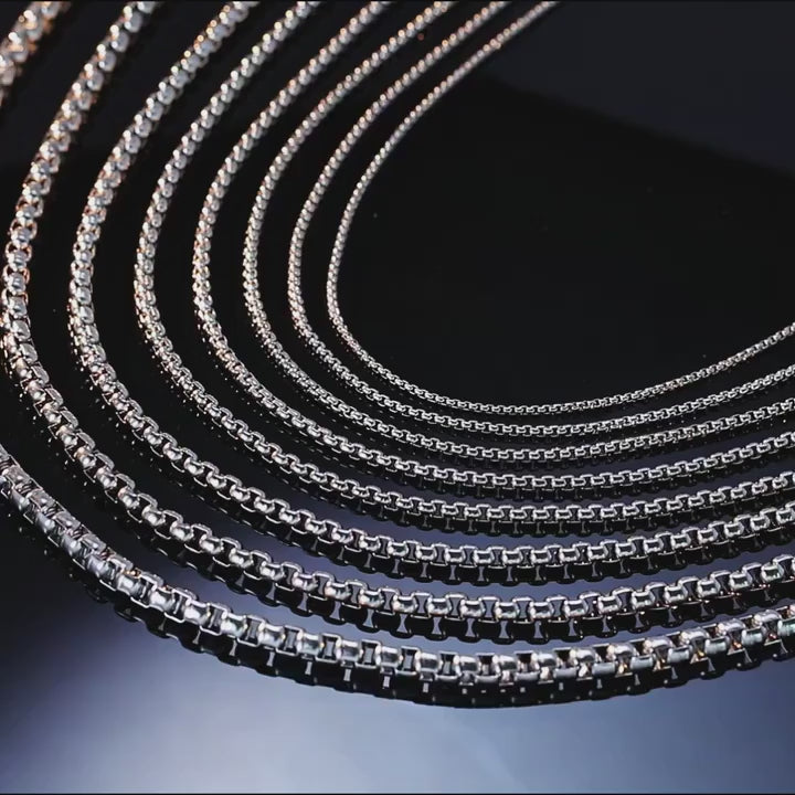 Men's Stainless Steel 60cm Box Chain Necklace