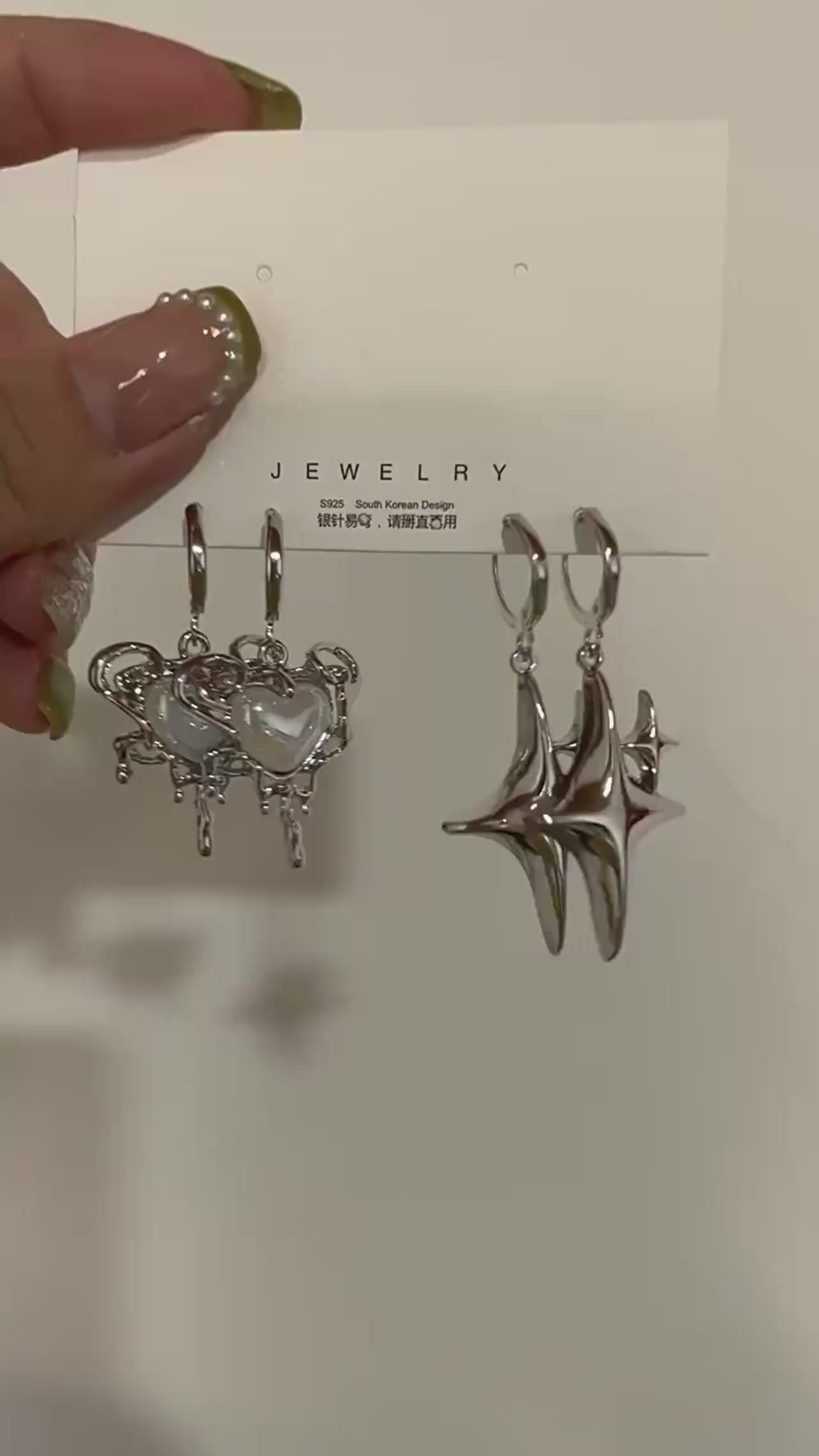 Women's Zinc Alloy Opal Hoop Earrings